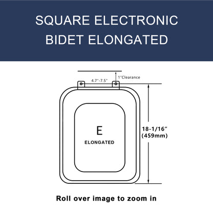 ZMJH ZMA105S Square Electronic Bidet Toilet Seat