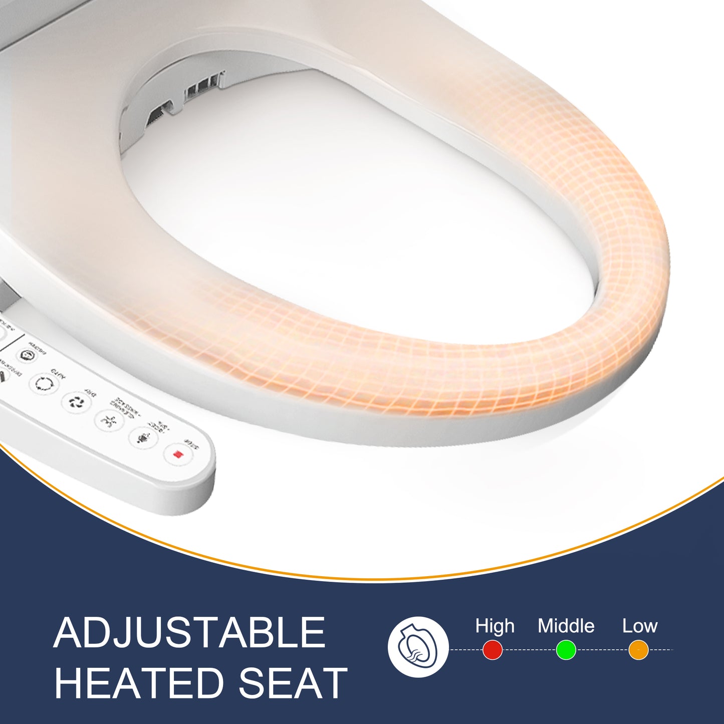 ZMJH ZMA201 Elongated Smart Toilet Seat