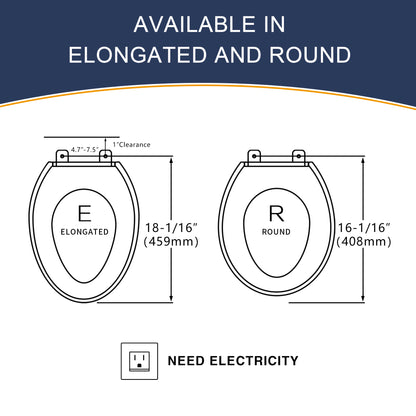 ZMJH ZMA201 Elongated Smart Toilet Seat